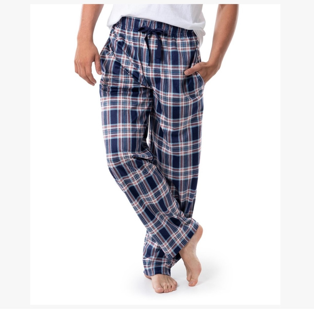 IZOD Navy, red & White Plaid Fleece Pajama
Pants